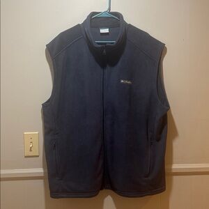 Columbia Dark Blue Sleeveless Fleece Vest